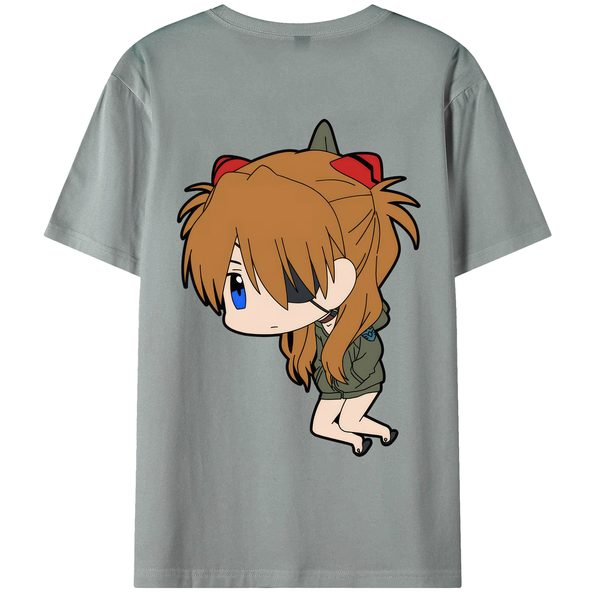 （画像用） EVA 新世紀エヴァンゲリオン 綿100％ メンズ半袖Tシャツ（バックプリント） 通気性